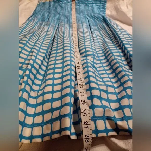 VINTAGE Pristine 50s hourglass pleated skirt cross back push up pinup dress - Picture 13 of 16